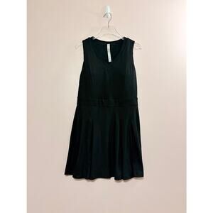 Rae Mode Butter Soft V-Neck Athletic Dress in Black Size 1Xl